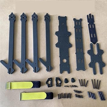 XL10 V6 10Inch Wheelbase 420mm Long Range HD True-X Plain Matte Carbon Frame Kit With 7mm Arm Compatible O3 VISTA FPV Part10Inch With 3D Print