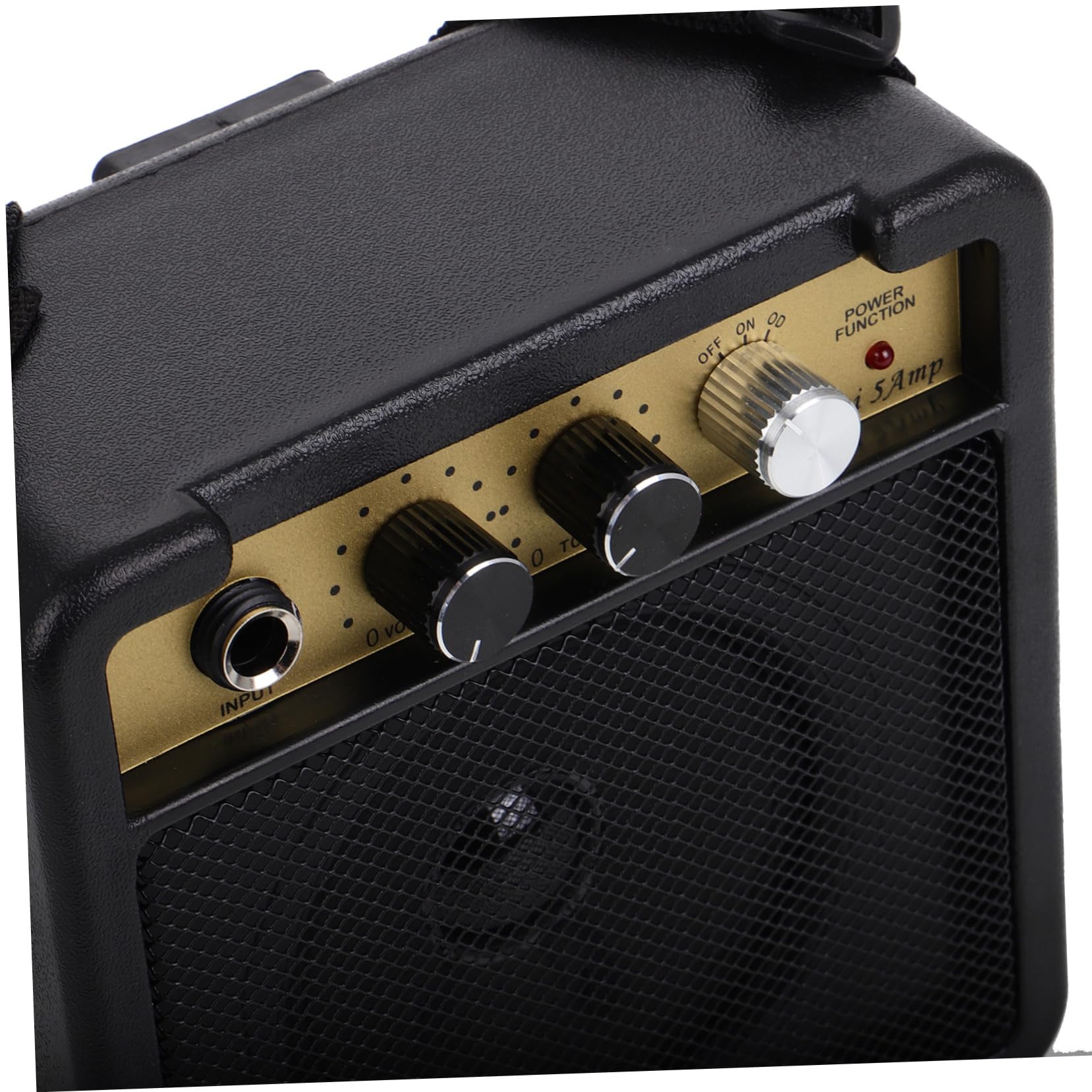 Mini Amplificatore per Chitarra Elettrica 5w, Nero | Struttura Robusta, Suono ad Alta Fedeltà, Plastica e Metallo, senza Batteria