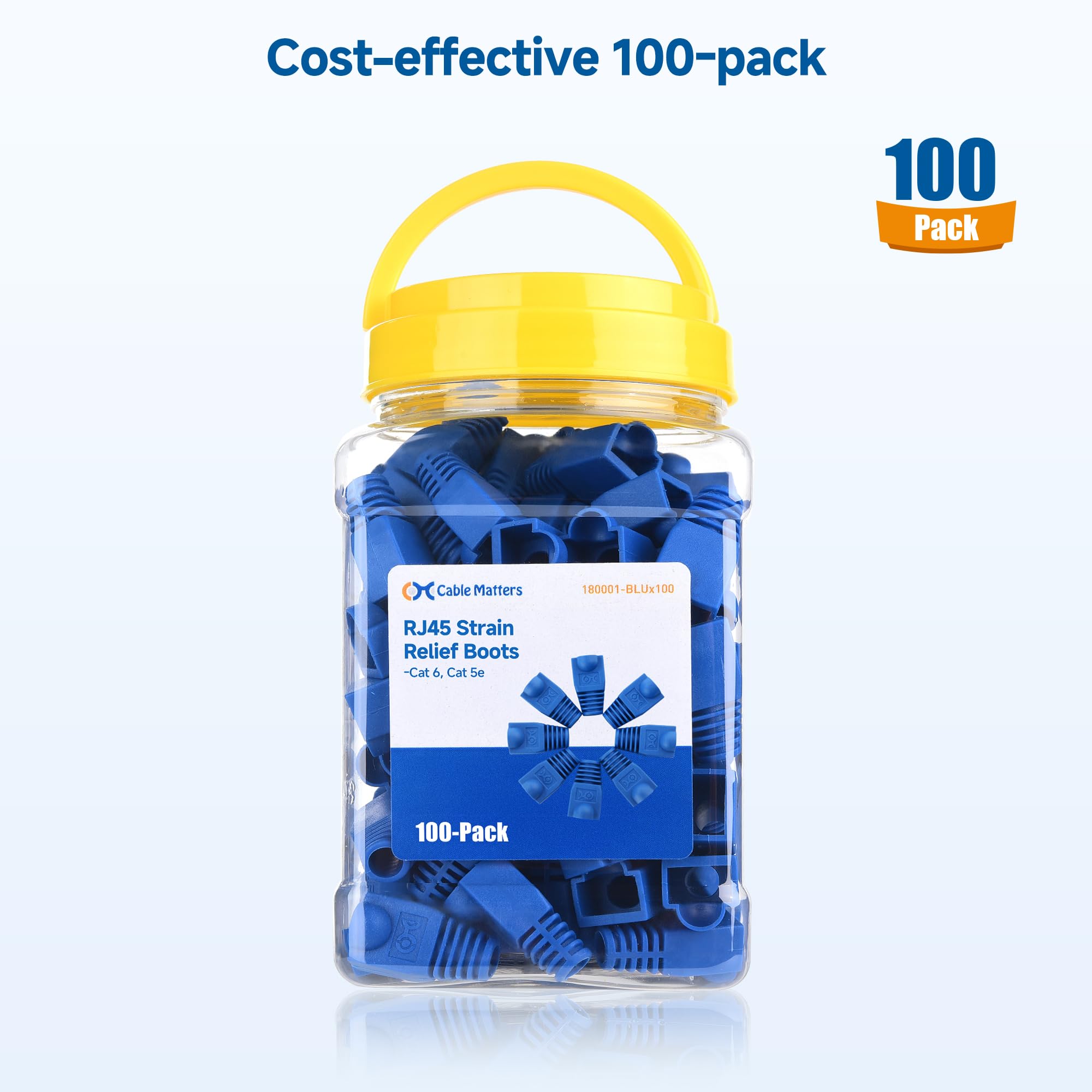 Amazon.com: Cable Matters 100-Pack Cat6 / Cat5e RJ45 Strain Relief