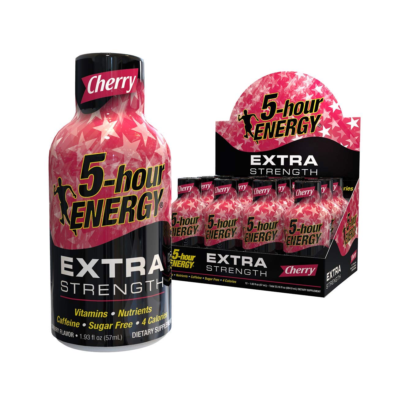 5-hour ENERGY Shot, Extra Strength Cherry, 1.93 Ounce, 12 Count - Set of 3
