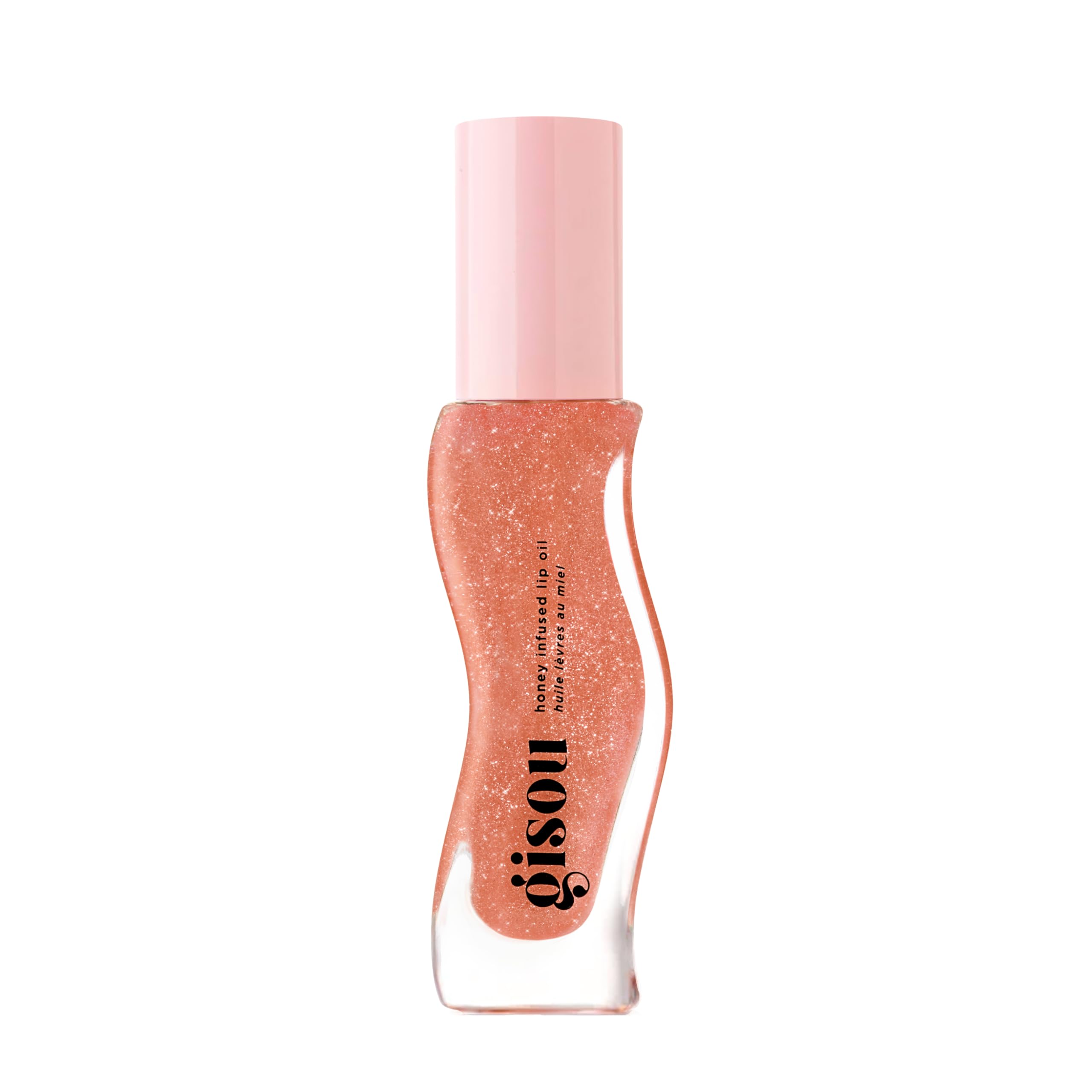 Gisou Honey Infused Lip Oil – Hydrating & Glossy Lip Oil with Mirsalehi Honey & Jojoba Seed Oil, Non-Sticky Shine, Glazed Plum, 0.27 Fl Oz