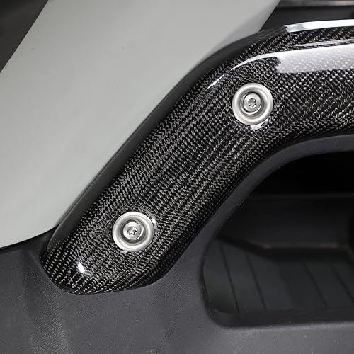 Miniatura 5 de Cubierta lateral de la consola de engranajes de 100% fibra de carbono para Land Rover Defender 90 110 2020-2022 accesorios de repuesto de automóvil