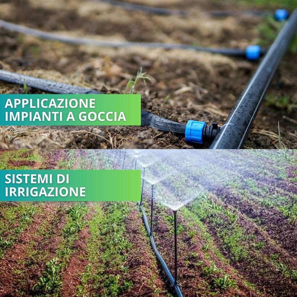 Tubo in Polietilene Diam 32 mm PN4 bassa densità per Irrigazione Orto, Giardino e Serra | Sistemi di acqua | Impianti pluristagionali per colture a pieno campo | Resistente ai raggi UV - 200 Metri