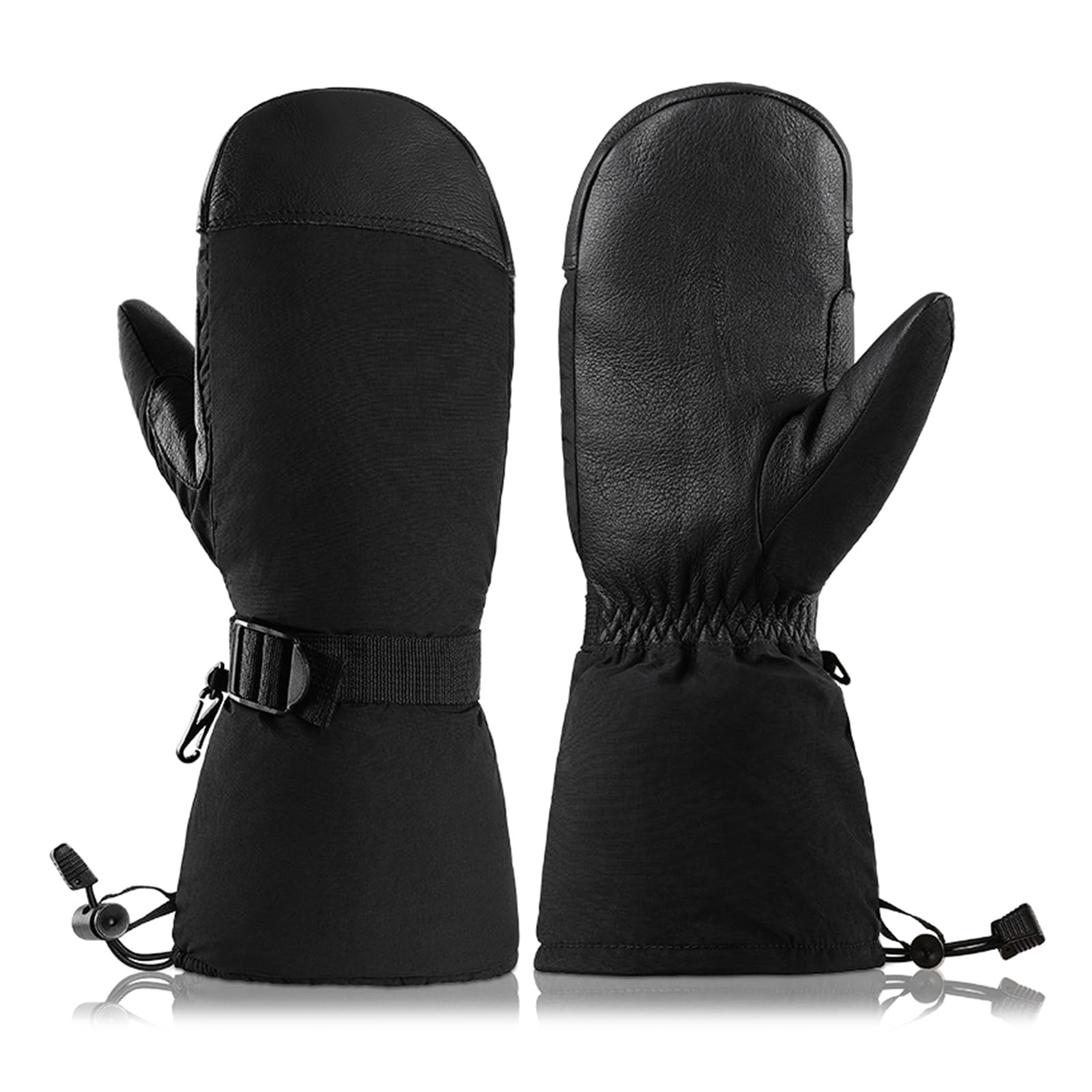 Guantes de snowboard con forro grueso resistente al viento para actividades unisex, resistentes al viento, guantes de esquí térmicos para hombres y mujeres con agarre antideslizante