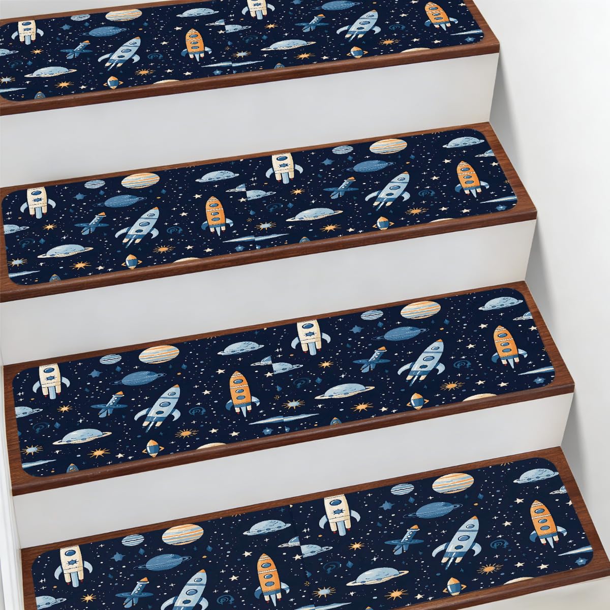 Protectores de escalera interiores antideslizantes para evitar caídas de niños y mascotas