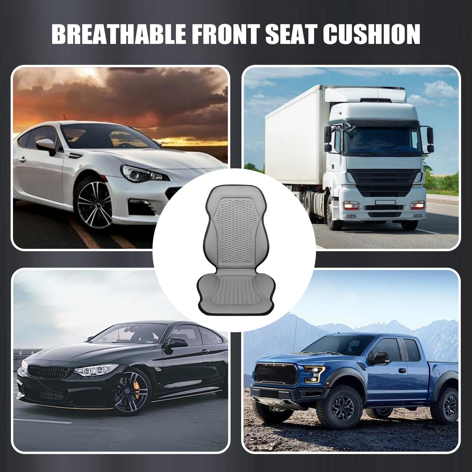 Coussin de Siège Auto Rafraîchissant | Antidérapante Respirante Été Ergonomique - Housses De Siège Auto Rafraîchissantes Ventilées,Pour Camion Camping-Car Berline Véhicule Voyage Long Trajet Conduite