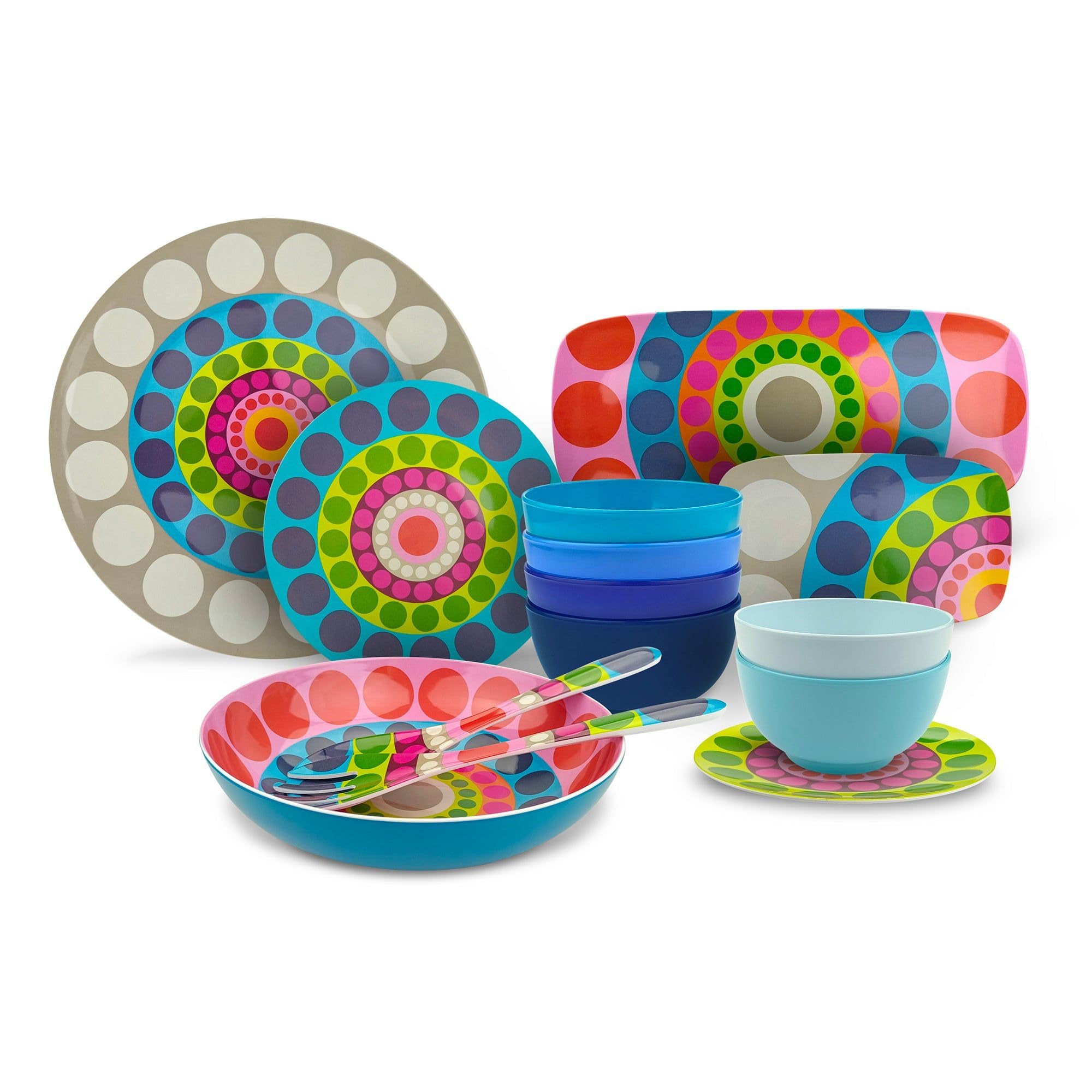 French Bull Salad Server Set - Durable Melamine -8