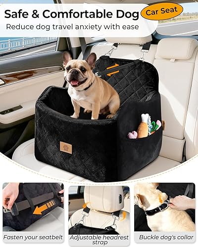 Miniatura 4 de Elevador de asiento de coche para perro asiento de coche para mascotas de espuma viscoelástica de alta densidad 30D para perros pequeñosmedianos de