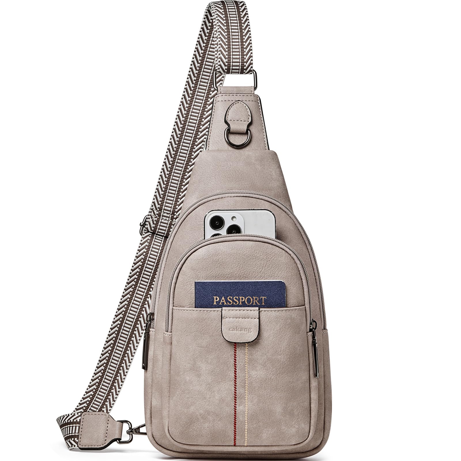 cakang Womens Sling Bag Crossbody Bags for Women Vegan Leather Sling Backpack Daypack Fanny Pack Crossbody Purse Travel