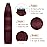 YILITE Burgundy Tape in Hair Extensions 14 Inch 40g 20Pcs 99J Dark Red Remy Human Hair Skin Weft (14 Inch 99J)