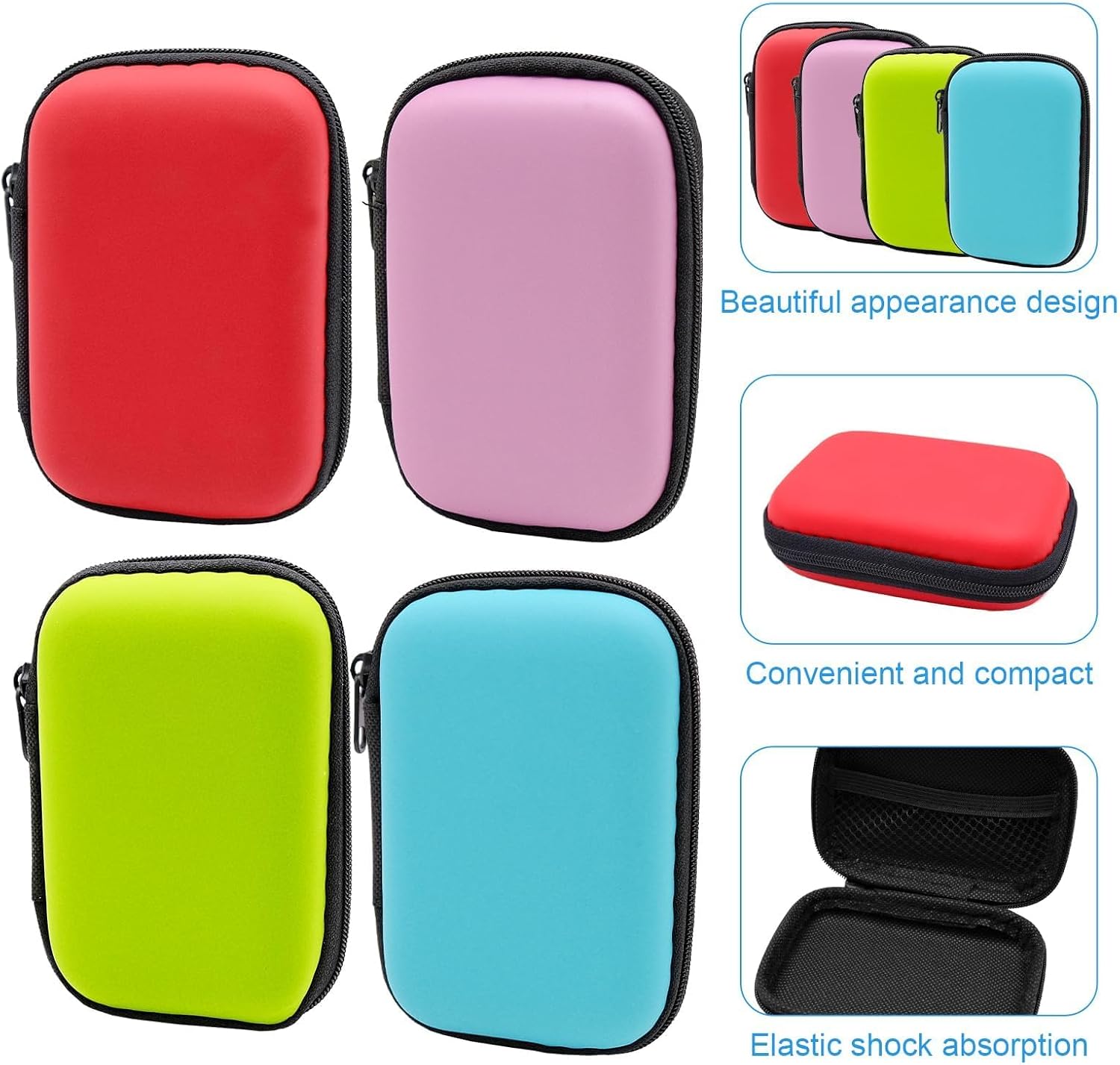 4 Pcs Playing Card Box, Colorful Playing Card Case for UNO Card Game Holder Storage Box for Standard Size Playing Cards