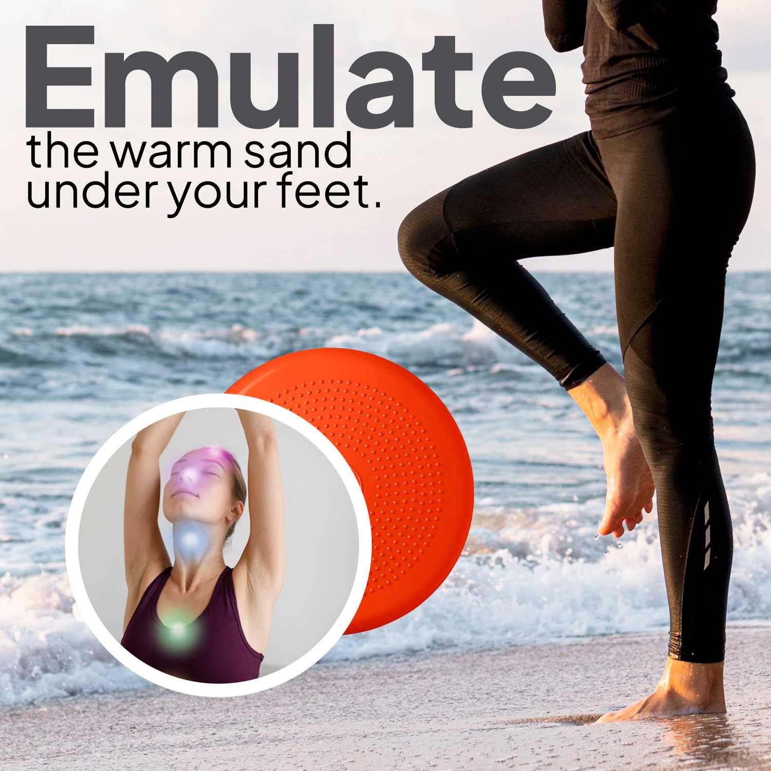 Cuscino Gonfiabile Per Yoga E Allenamento - Disco Di Equilibrio Antiscivolo, PVC, Con Pompa Manuale - Foto 5