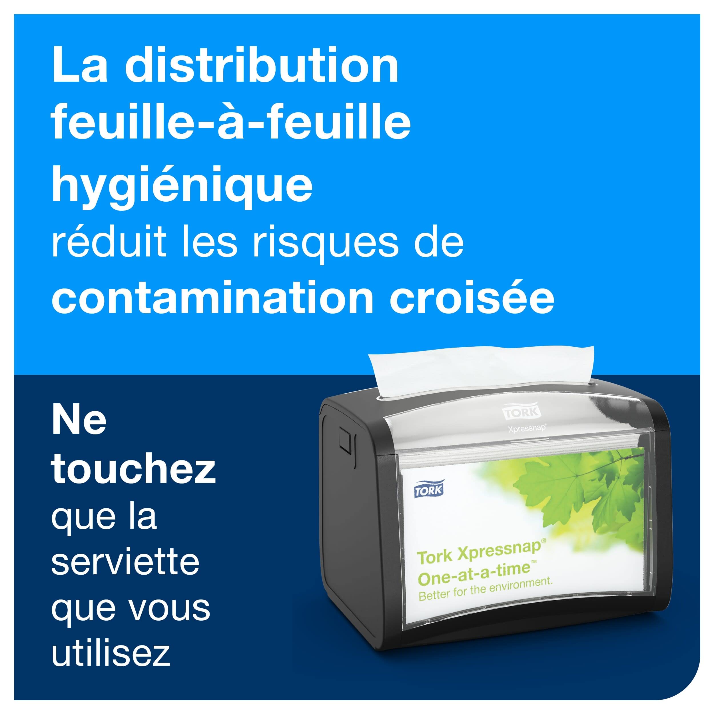 Tork Xpressnap Distributeur de Serviettes de Table noir N4, Signature line, 1 pièce, 15.5 x 15 x 20.1 cm, 272611
