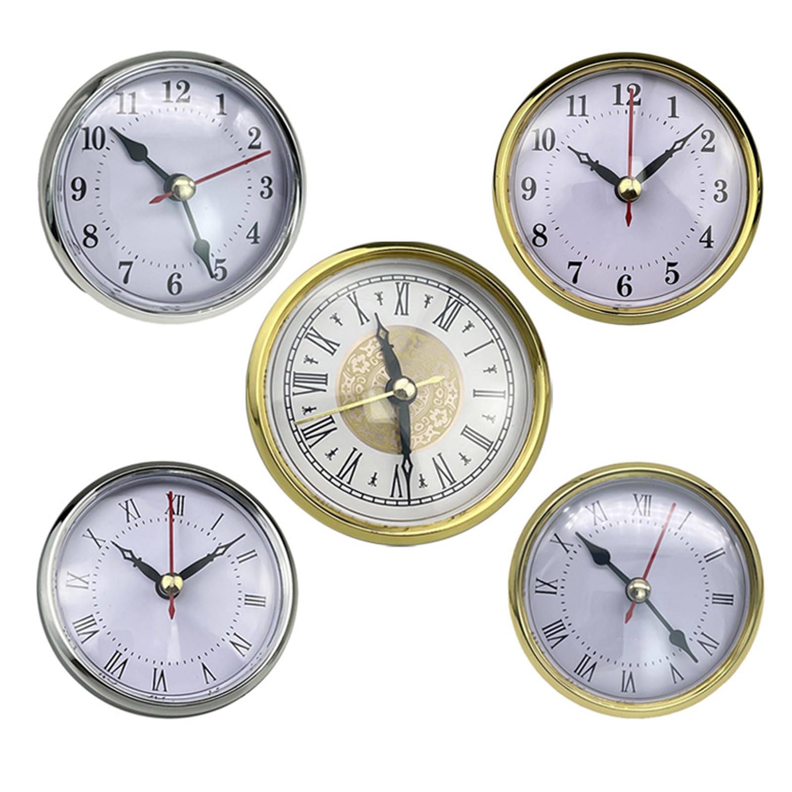 Zeizafa A Zeizaf Multifunctional Clock Insert 80Mm Clock Face Insert Display With Roman Numeral Perfect Decorations Clock Head Fit