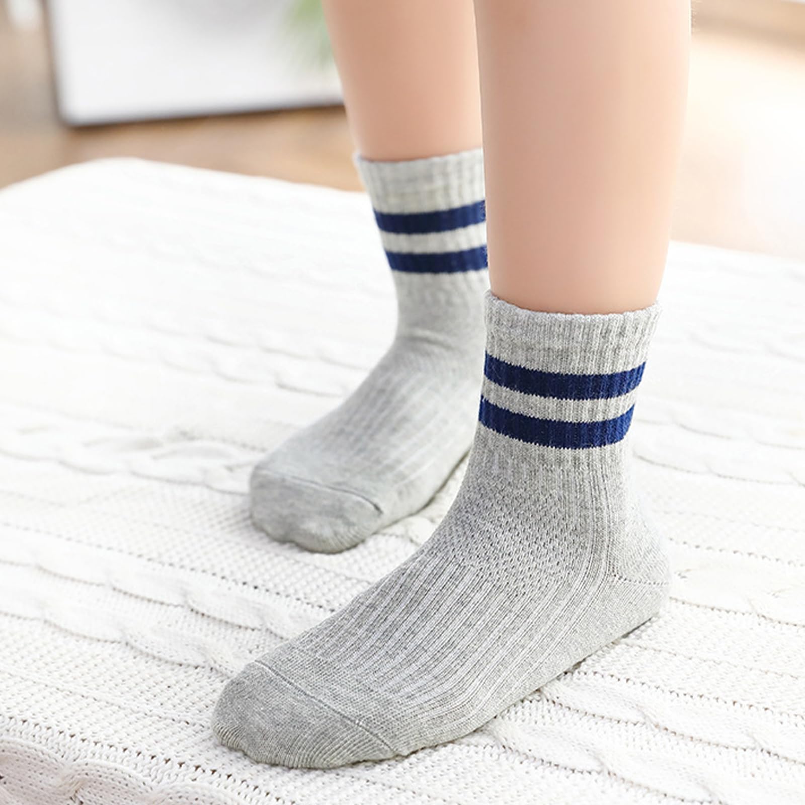 9 Paar Socken Jungen Kinder Tennissocken Kinder Kindersocken Jungen Mädchen Elastisch Baumwolle Unisex Soprtsocken