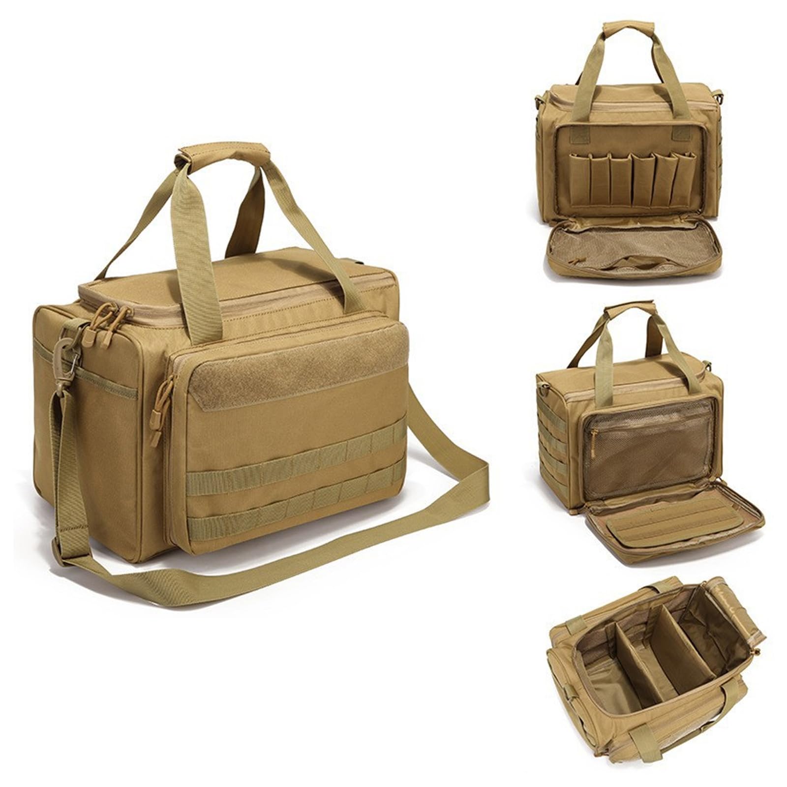 Range Bag, Taktisch Waffentasche Einsatztasche Pistolentasche, Wasserdicht Pistolen Einsatztasche Mehrzweck-Softcases Zubehörtasche für Outdoor-Aktivitäten die Jagd Schießs(Size:38*31*25.5cm,Color:a)