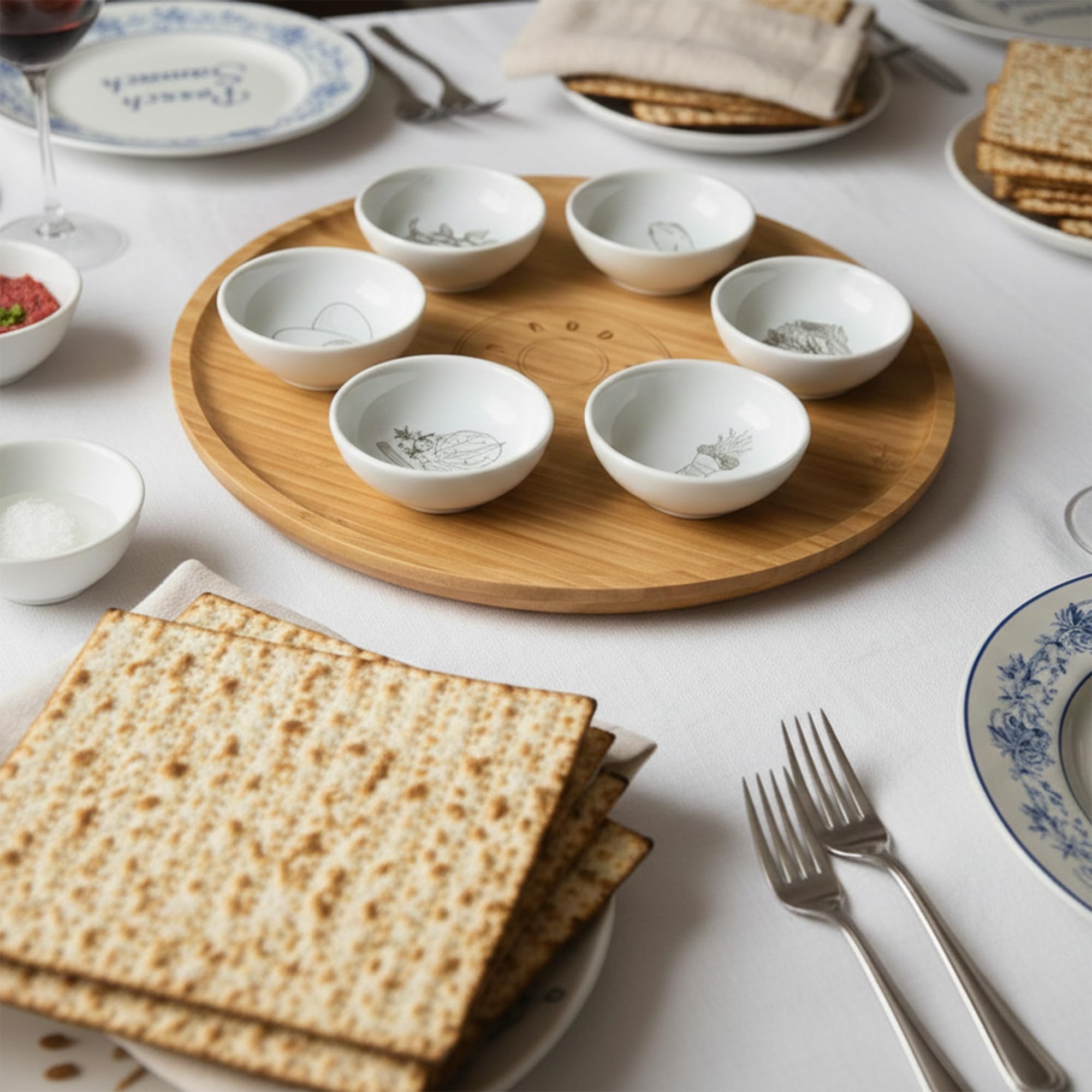 Amazon.com: 13” Large Size Handmade Passover Seder Plate with Six