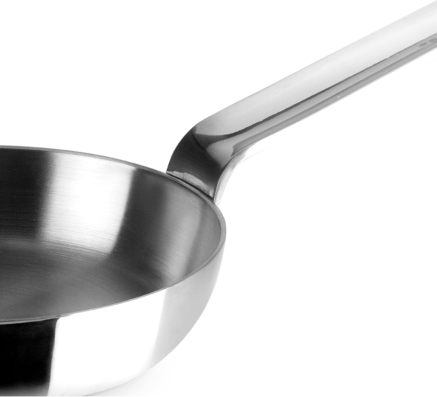 IBILI Blinis Triply Natural 12 cm Stainless Steel Triple Pan, Induction Non-Stick