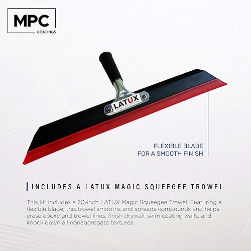 Miniatura 3 de MPC-100 - Kit de resina epoxi de 3 galones y paleta de escobilla de goma LATUX de 20 pulgadas, kit de epoxi para piso o kit de epoxi para encimera