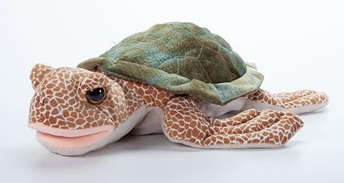 Miniatura 9 de The Petting Zoo Marioneta de peluche de tortuga marina, regalos para niños, animales de marioneta, marionetas interactivas, juguete de peluche de 19