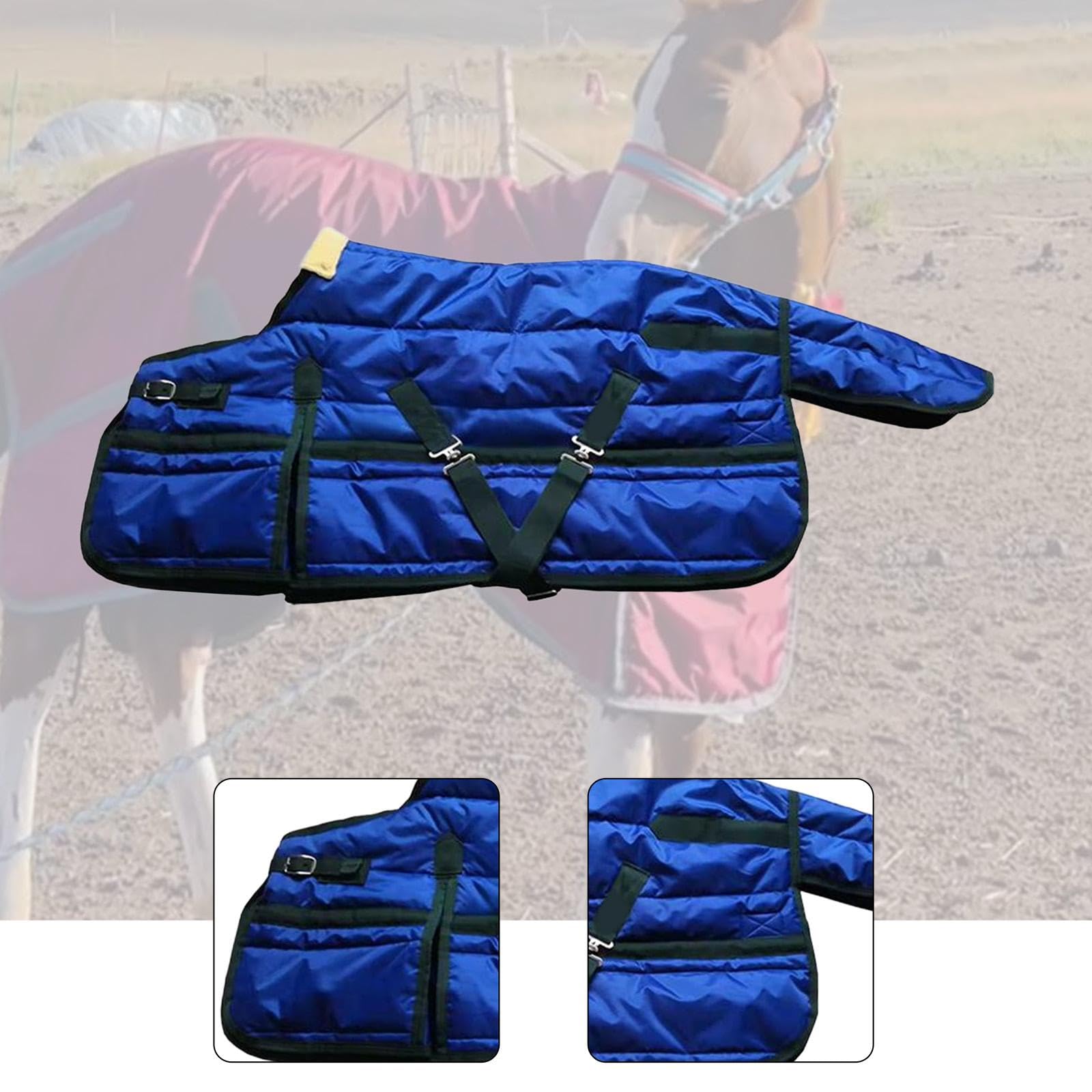 Manta para Caballo, Impermeable, Térmica, Protección contra El Frío, Transpirable, Ropa para Caballos