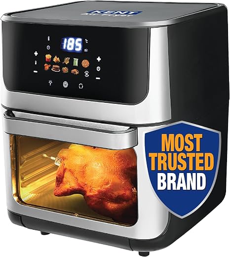 KENT Digital Air Fryer Oven 12L | 1800W | 360° Rapid Heat Circulation | 10 Preset Menus | Bake, Grill & Roast | Digital Display & Touch Control…