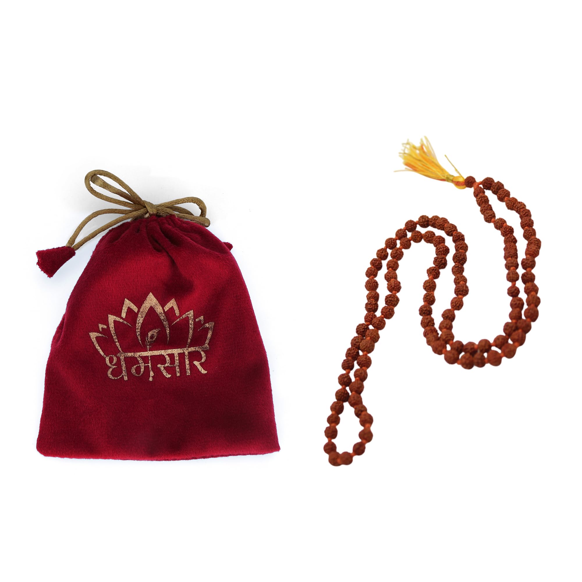 Dharmsaar Certified Rudraksha Mala for Men and Women, Natural Brown Rudraksh Ki Mala Japa Jaap Hand Rosary for Pooja Astrology, Rudraksha Mala 108 Beads Original Rosary for Yoga Meditation (5mm)-image-46