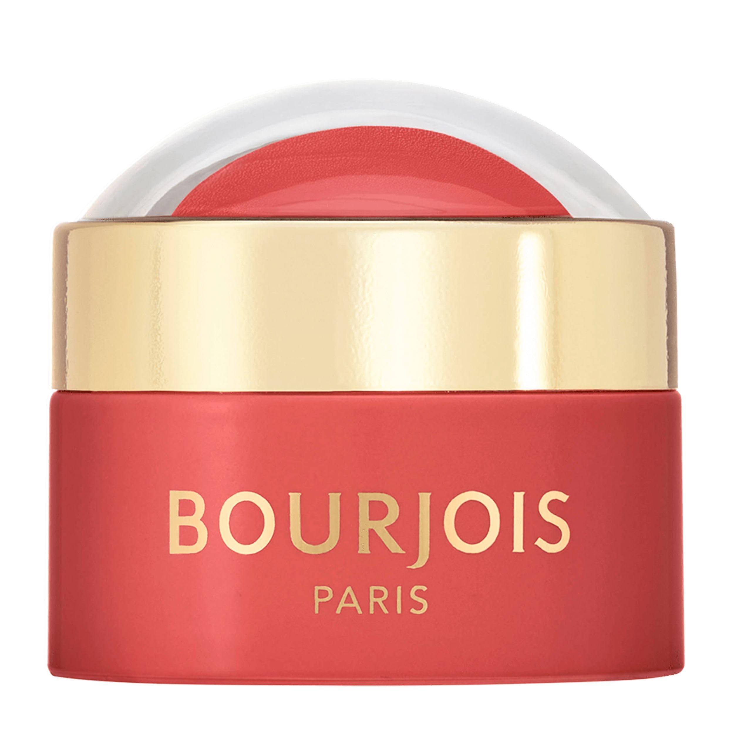 Bourjois Róż do Policzków w Kremie Little Round Pot, 03 Berry, Trwały, Utrzymuje się przez Cały Dzień, Jedwabista, Łatwa do Blendowania Formuła, Naturalny Rumieniec, 8.5 G