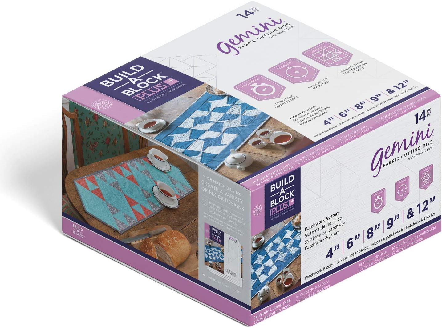 Gemini Multi Media Metal Dies-Build-A-Block-Plus Patchwork System, multiple