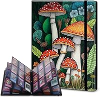 Vista 43 de Rossy Carpeta para tarjetas coleccionables, 9 bolsillos, impermeable, con 360 bolsillos laterales de carga para tarjetas deportivas y de fútbol