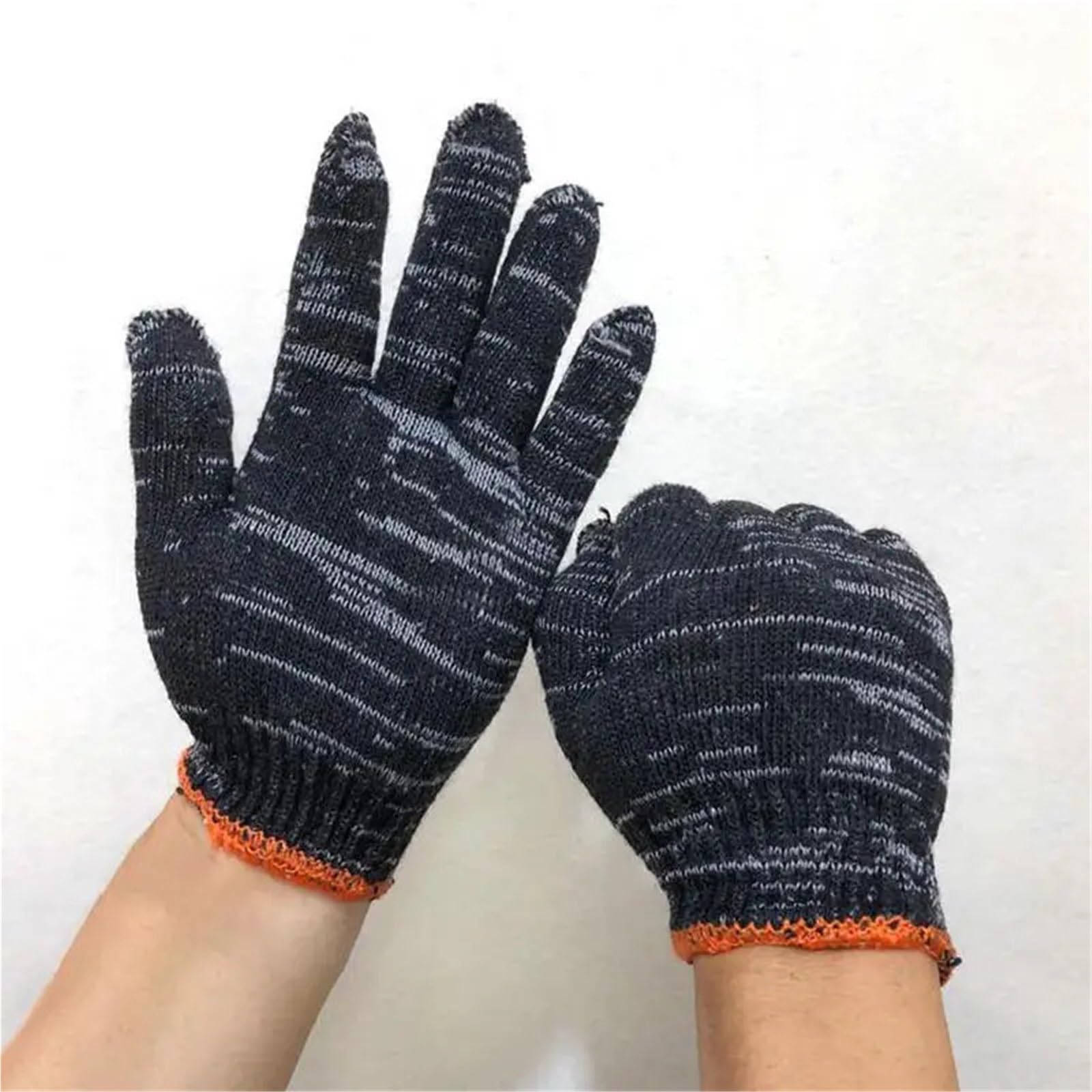 Guanti Da Lavoro Antiscivolo Guanti da lavoro in nylon 24/48 pezzi for la lavorazione del legno, giardinaggio, campeggio all'aperto, arrampicata, pesca, guanti antiscivolo(48pcs)