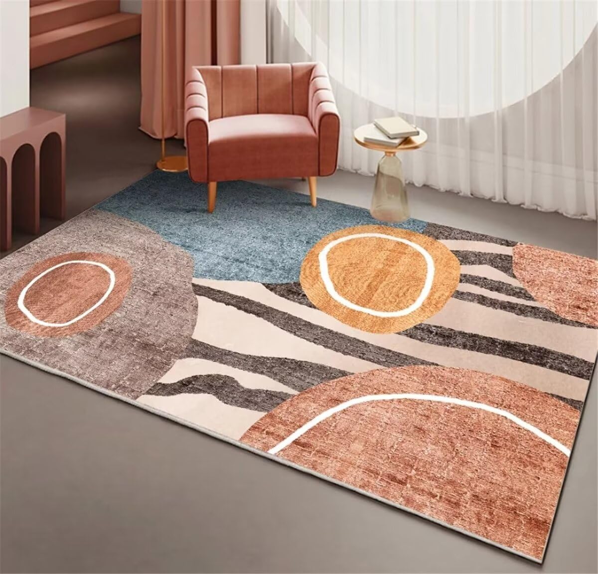 Tapis de chambre lavable fini les taches avec ce contour de lit enfant fille