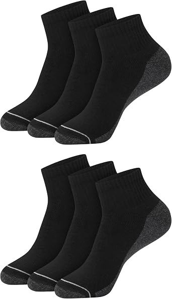 Hanes Men's Max Cushioned Ankle Socks, Moisture-Wicking with Odor Control