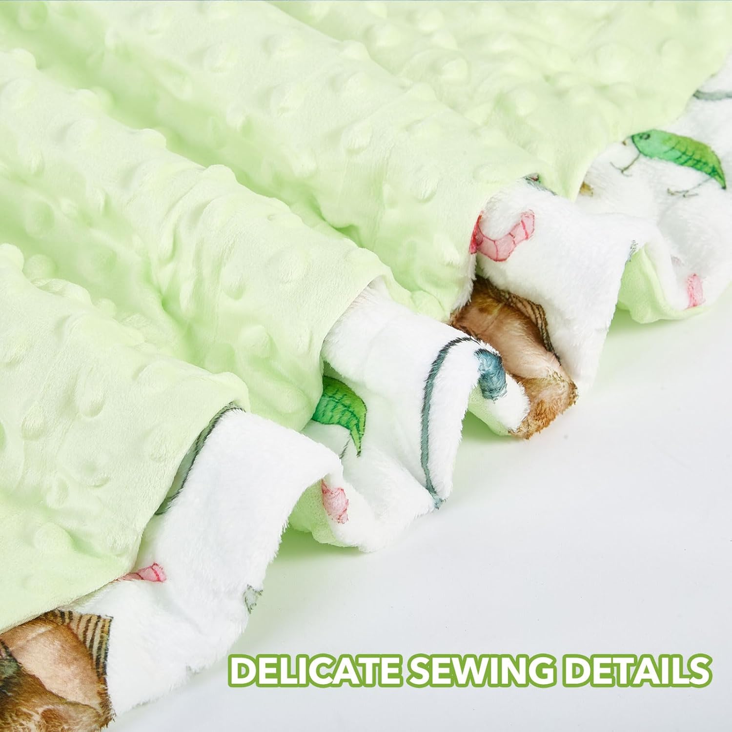 Fish Baby Blanket for Boys Girls Soft Fleece Minky Blanket with Dotted Backing Double Layer Newborn Toddler Blankie for Nursery Stroller Crib Gift to Son Nephew Grandson 26.5 * 40 Inches - Image 4