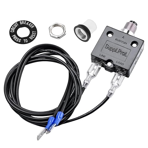 Miniatura 17 de Interruptor de botón pulsador de 3 amperios, probador de fusibles briidea Restablecimiento manual 32V, protección de bajo voltaje