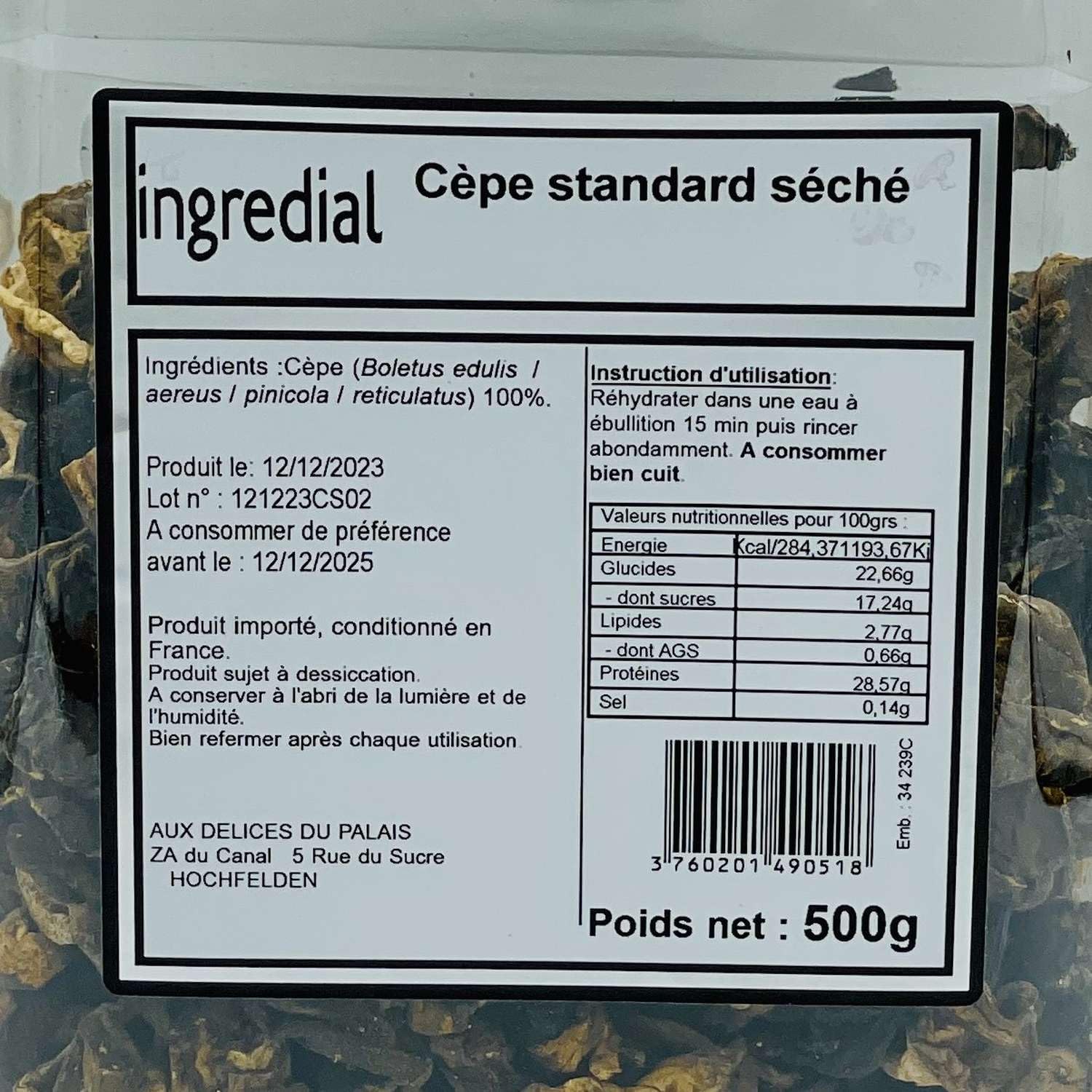 Lot 3x Cèpe standard - Pot 500g