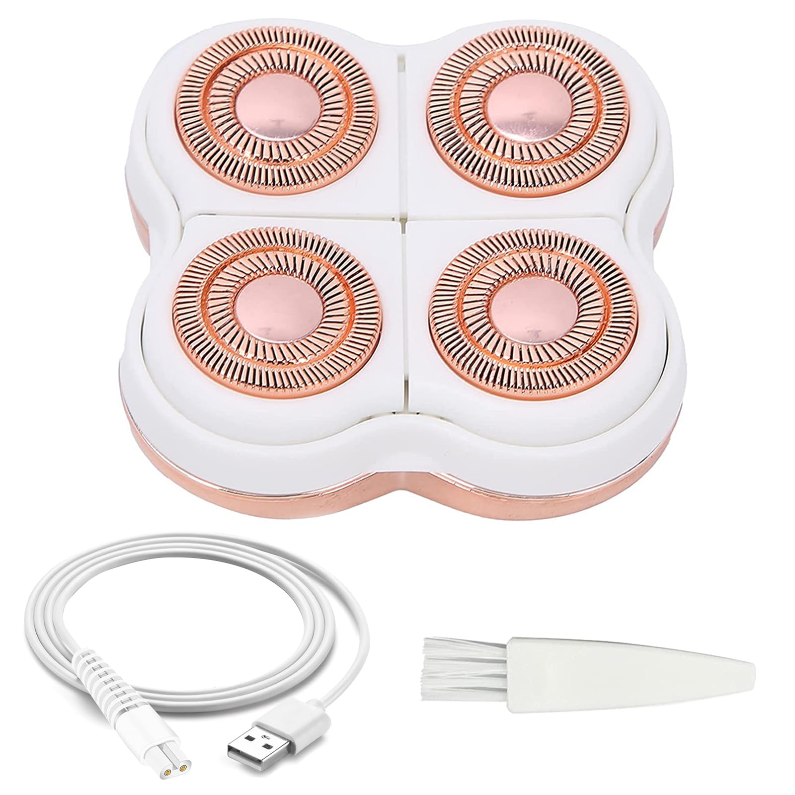 Flawless Legs Shaver Replacement Heads for Flawless with 1 Charging Cable