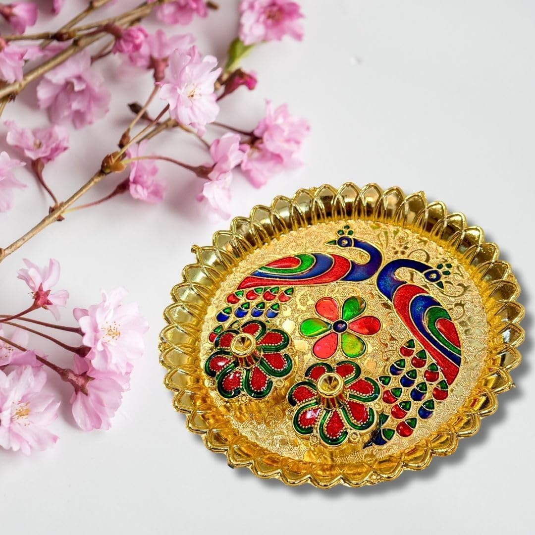 Haldi Kumkum Return Gift Set - Traditional Pooja Thali -2