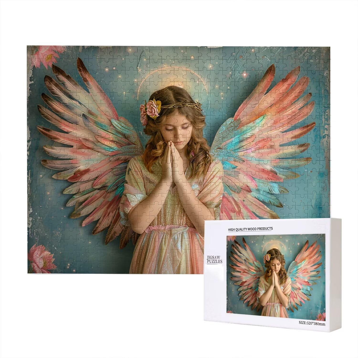 Jigsaw Puzzle, 4000 Pezzi Puzzle Classici, DonnaPuzzle Rilassamento Intelligence, Mpossibile Difficile Puzzle Impegnativo per Adulti Puzzle Gioco Familiare, Regalo per Amore Amico Le Ali fr0-408
