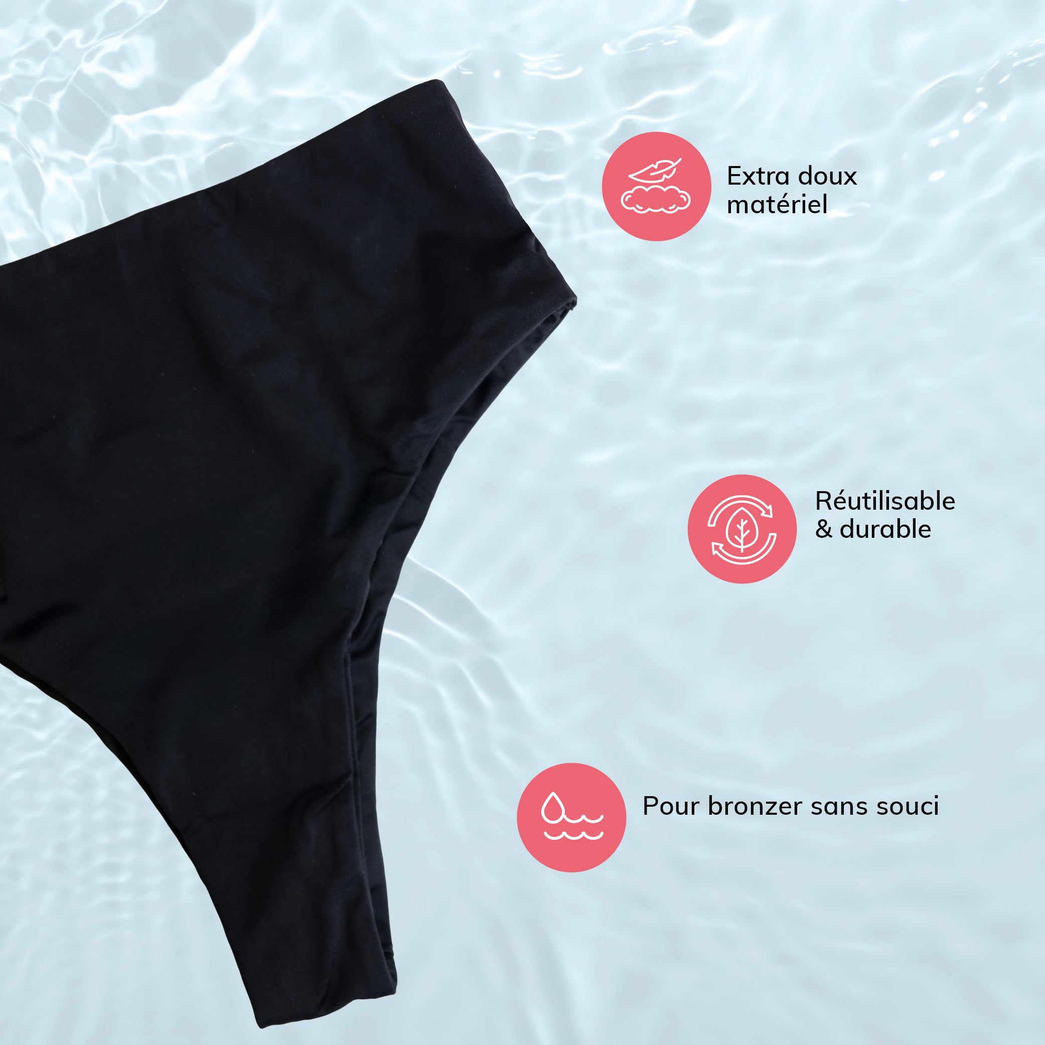 MYLILY Bikini Brésilien Femme | Échancrure Haute & Coupe Bikini Brésilien Tendance & Coupe Brésilienne | Piscine, Plage & Vacances d'Été | Oeko-TEX, Extra Doux, Haut de Gamme