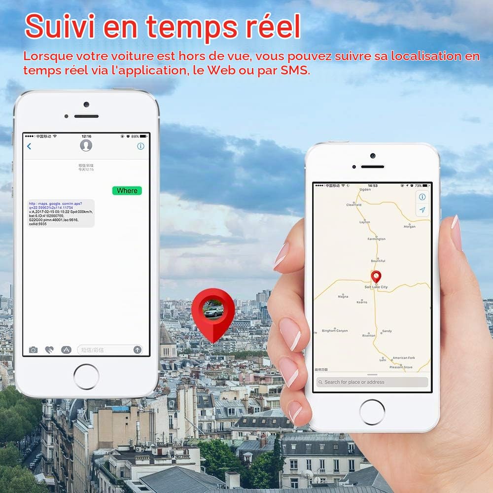 4G Traceur GPS Voiture sans Abonnement TK918 20000mAh, Tracker GPS Voiture Moto Aimant Intégré Étanche IP67, Suivi en Temps Réel Antivol par SMS/APP pour Bateau Velo Camping-Car Trotinette Électrique