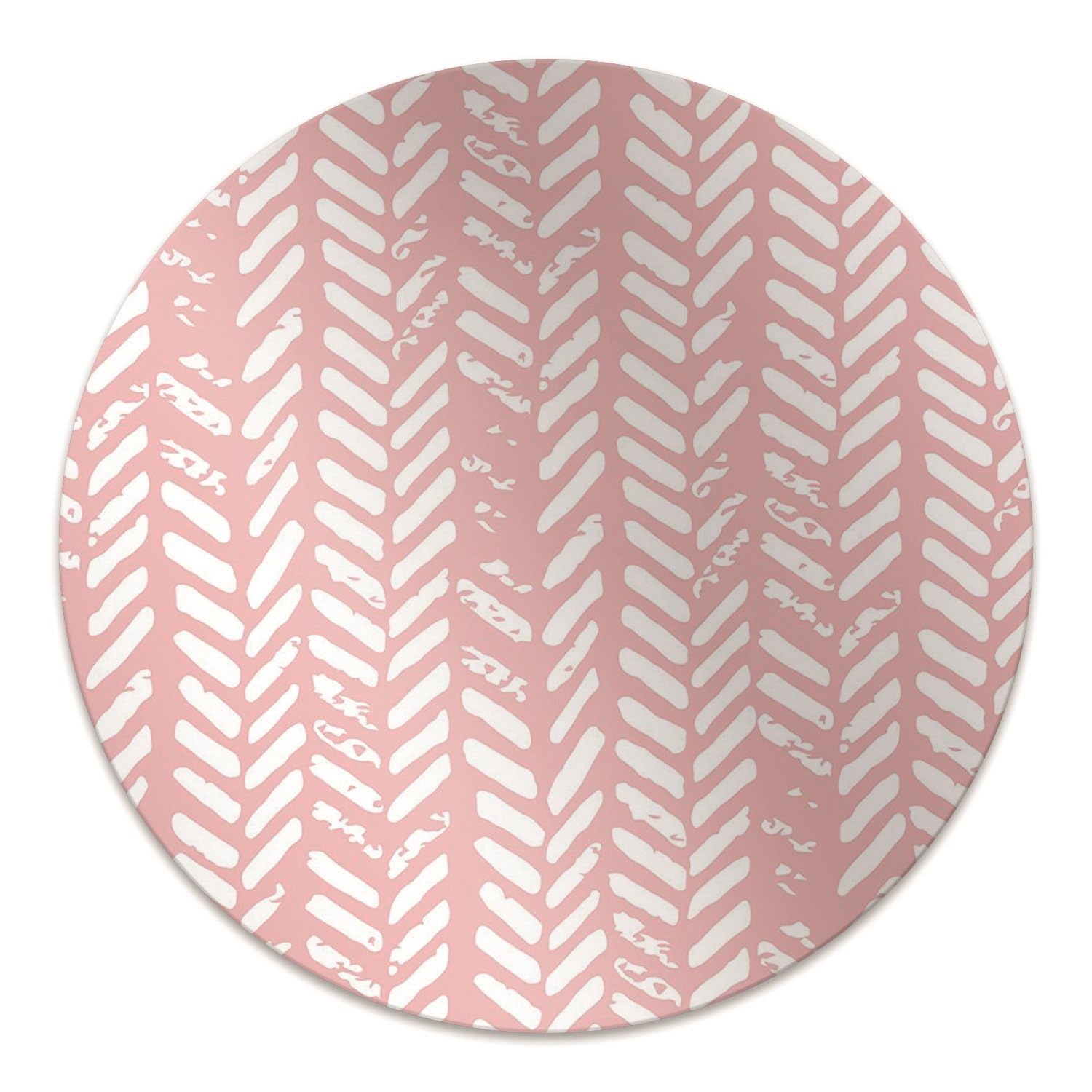 Tapis chaise ø100 cm pour bureau à la maison protège-sol rose antidérapant