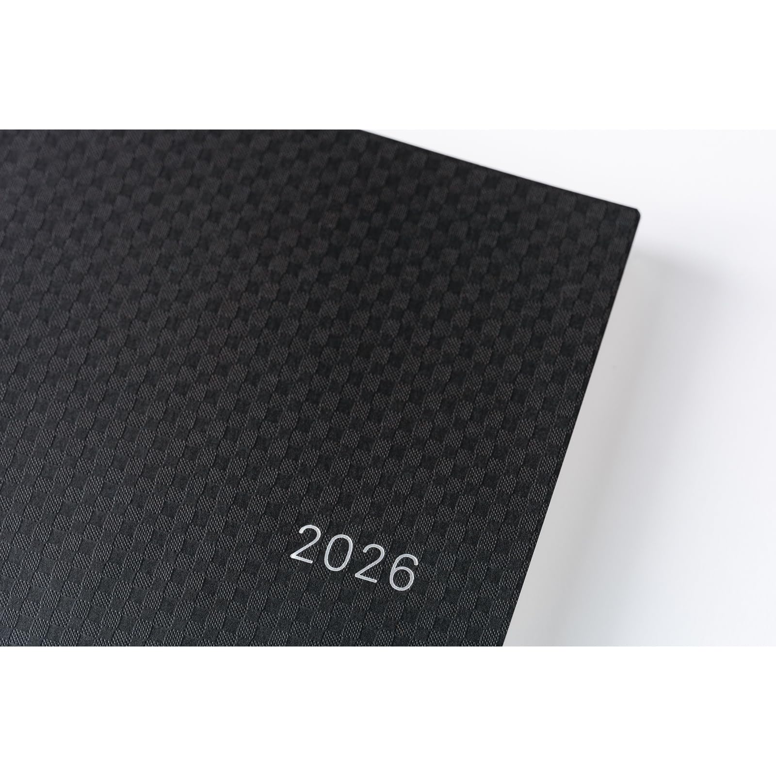 Hobonichi Techo HON A5 2026 - Serie di carta: Black Gingham (inglese, pianificatore di inizio gennaio)