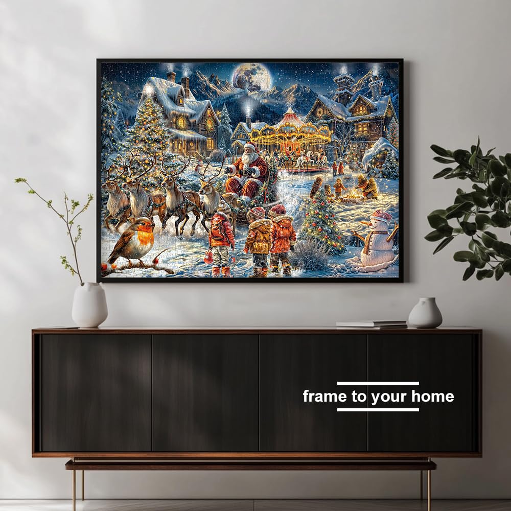 Advent Calendar 2024, Christmas Jigsaw Puzzles - 1008 Pieces Puzzles for Adults Teenagers, 24-Box Countdown to Christmas Game, Puzzles Gift, Festive Home Decorations, Finished Size 27.5x 19.7in