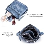 Angelkiss Small Womens Crossbody Bag Leather Shoulder Purse for Women Hobo Bag with Adjustable Shoulder Strap