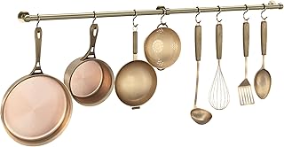 ROTHLEY Hanging Pot Rack Hanger: 39.4 Inch Stainless Steel Pot and Pan H...