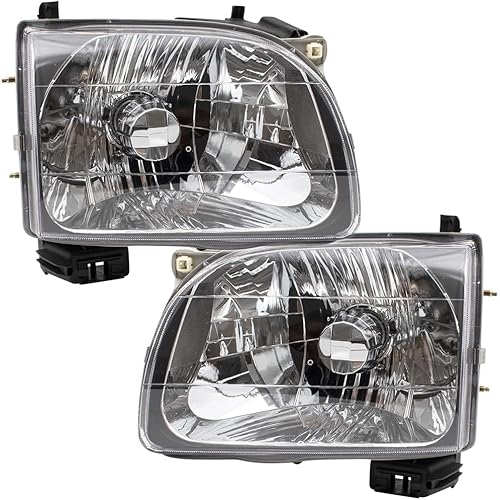 EPIC LIGHTING OE Style Replacement Headlights Assembly Compatible with Toyota 2001-2004 Tacoma Pickup Truck [ TO2502136 8115004110 TO2503136 8111004110 ] Pair