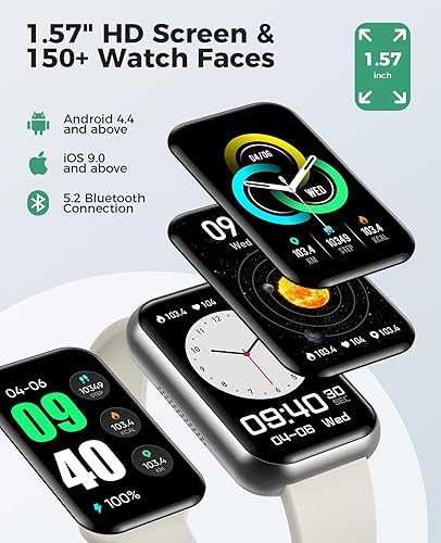 Miniatura 6 de Reloj inteligente rastreador de actividad (respuestahacer llamada), monitor de presión arterial Spo2 247, monitor de sueño, 114 modos deportivos,