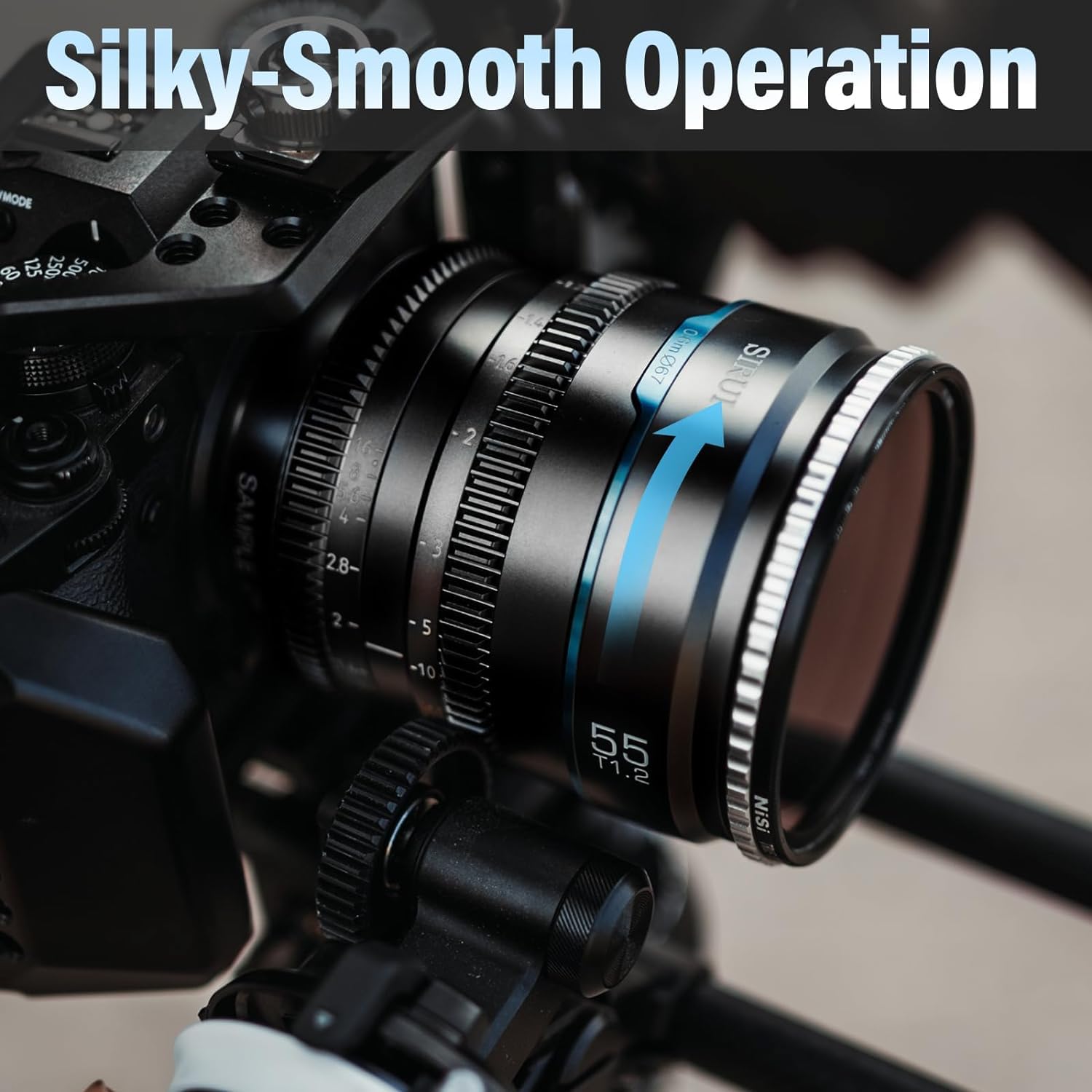 SIRUI Night Walker 55mm T1.2 Cine Lens, Large Aperture Manual