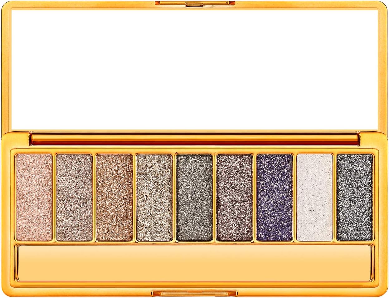 Christmas Gift for Women, Glitter Eyeshadow Palette Ultra Pigmented Eye Shadow Powder 9 Colors Makeup Sparkly Palette for Wedding Evening Party